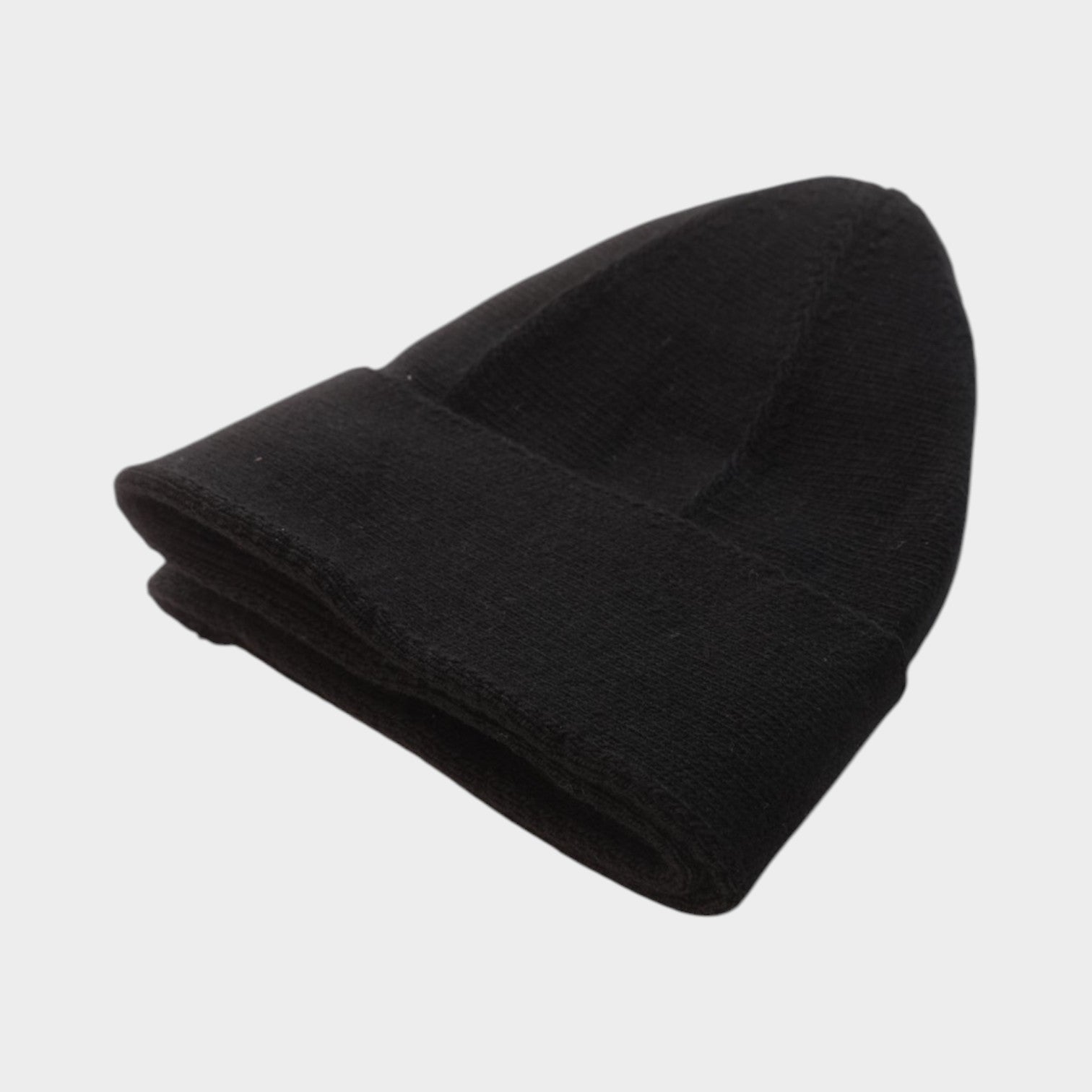 Svart Merino Lue