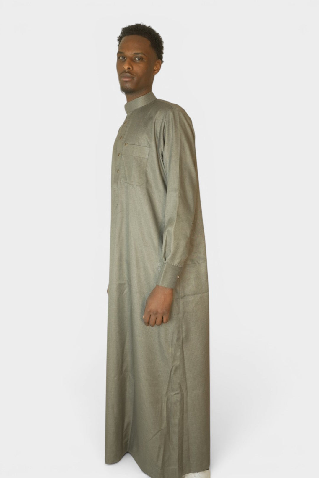 Saudi Thobe Oliven Grønn