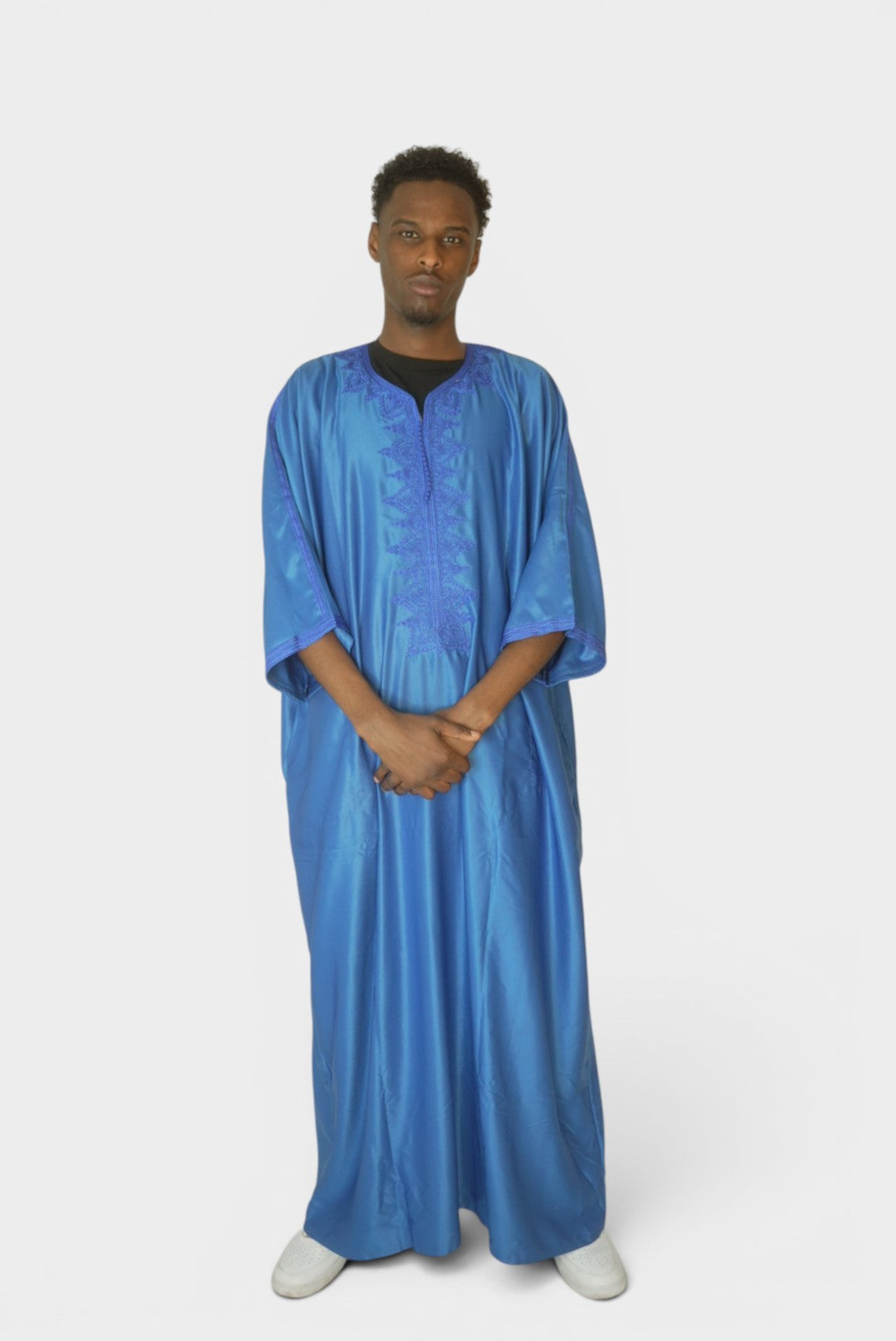 Marokkansk Djellaba Blå