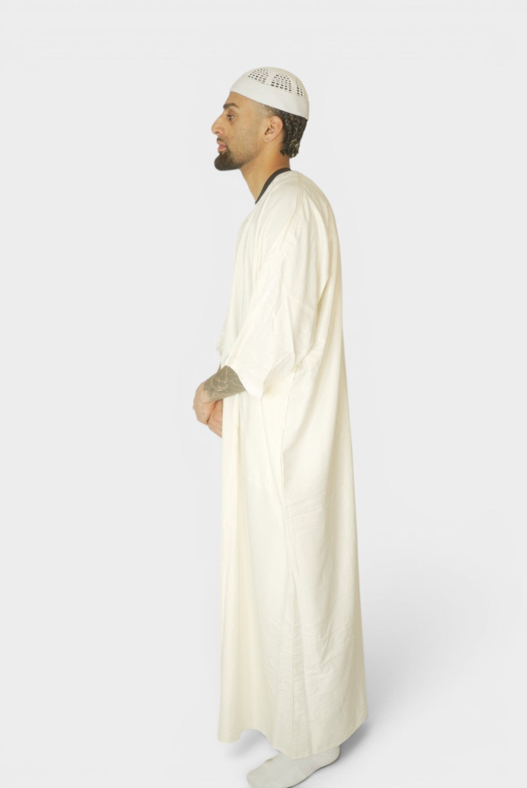 Marokkansk Djellaba Hvit