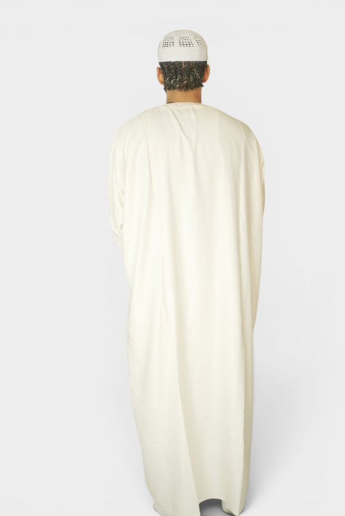 Marokkansk Djellaba Hvit
