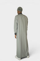 Qatari Thobe Grå/Mørke Grå