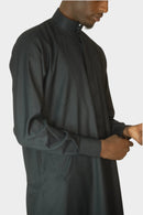 Saudi Thobe Svart