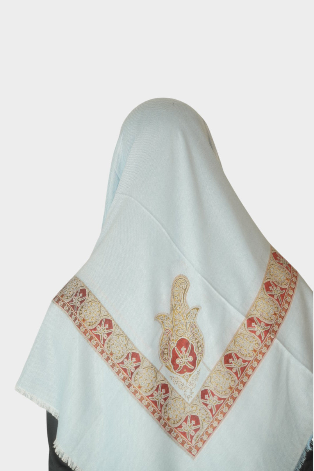 Isgrå Brodert Yemeni Shemagh