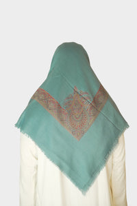 Mintgrønn Brodert Yemeni Shemagh