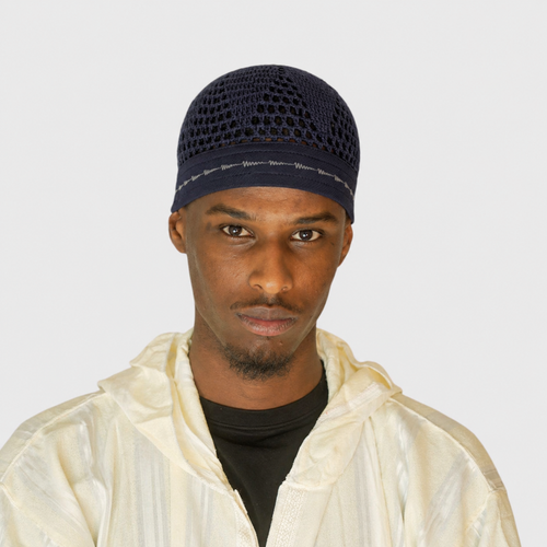 Egyptisk Kufi Navy Blå