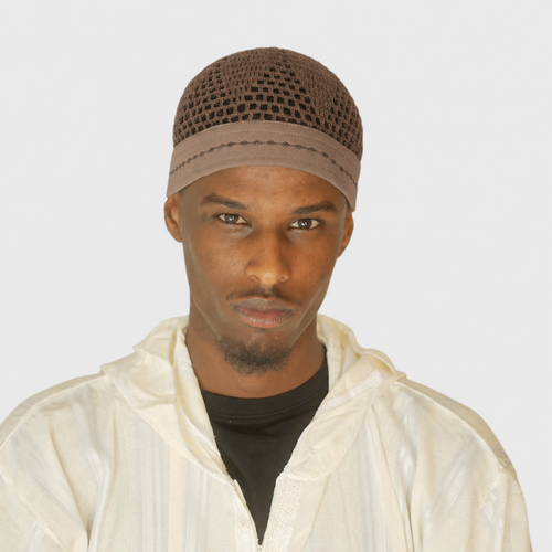 Egyptisk Kufi Brun