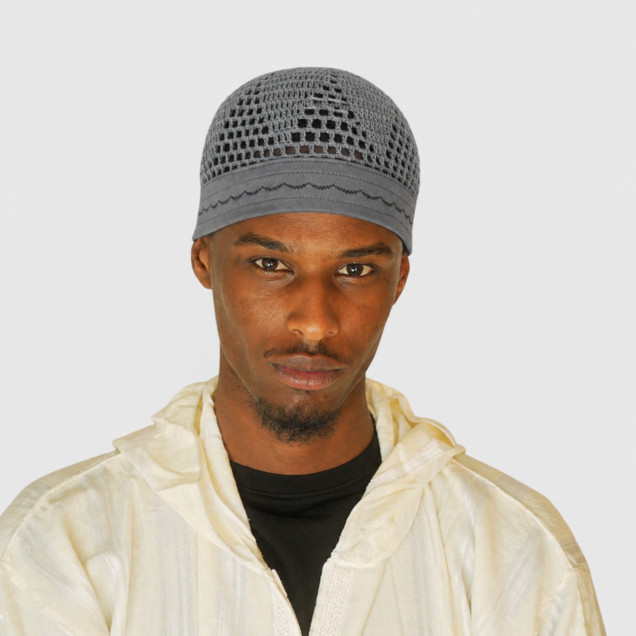 Egyptisk Kufi Grå