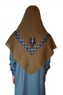 Brun Brodert Yemeni Shemagh
